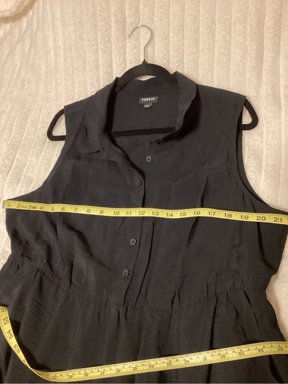 Torrid Black Sleeveless Collared Midi Dress, NWOT, Size 1 (14/16) - Picture 6 of 10